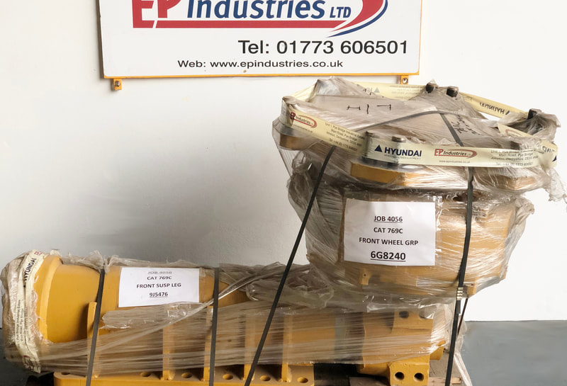 CAT 769C Front Leg & Wheel — 9J5476 & 6G8240