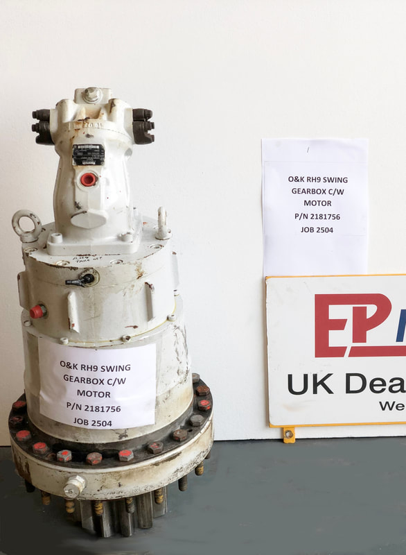 O&K RH9 Swing Gearbox + Motor — 2181756